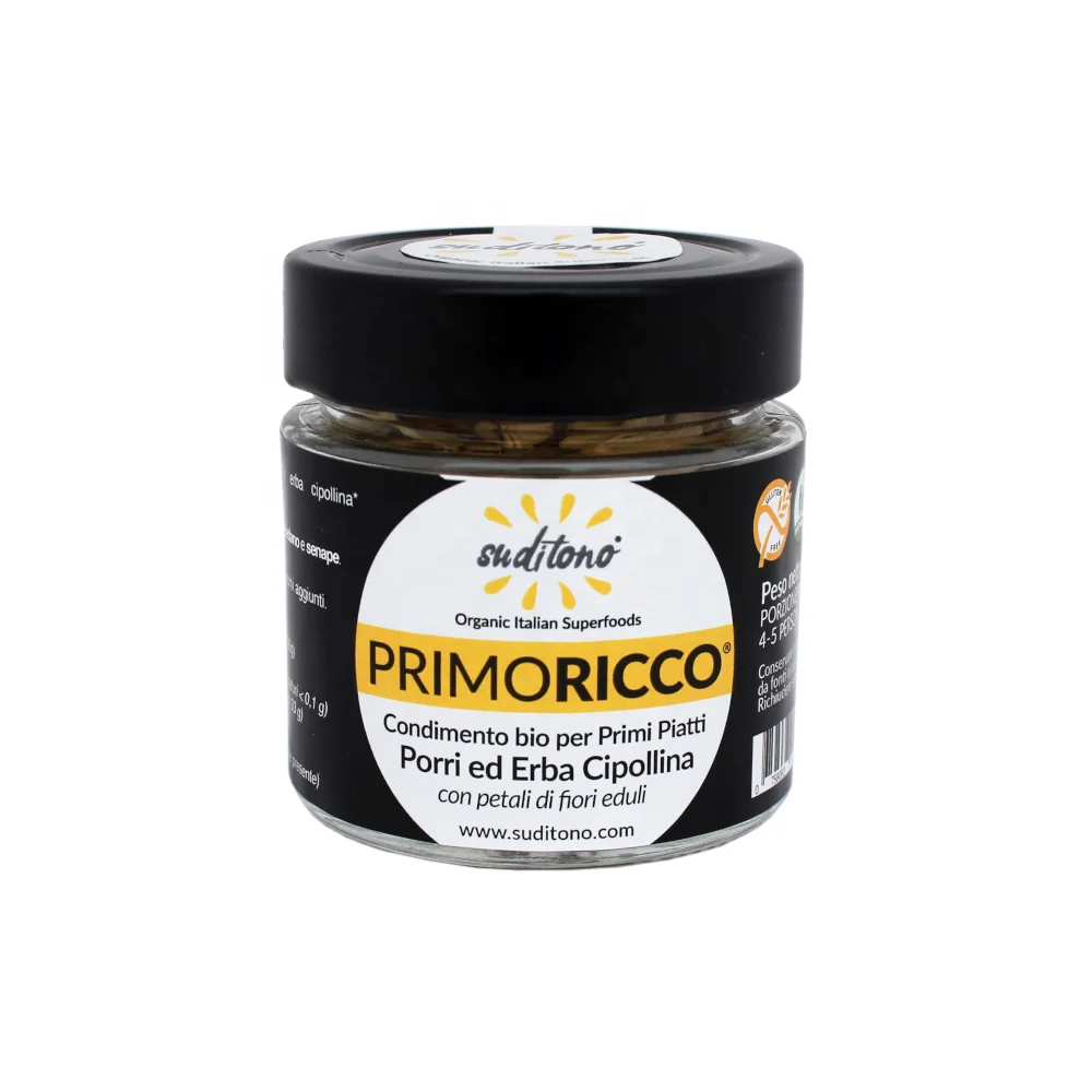Organic condiment for risotto PRIMORICCO LEEK CHIVE dry vegetables and edible flowers