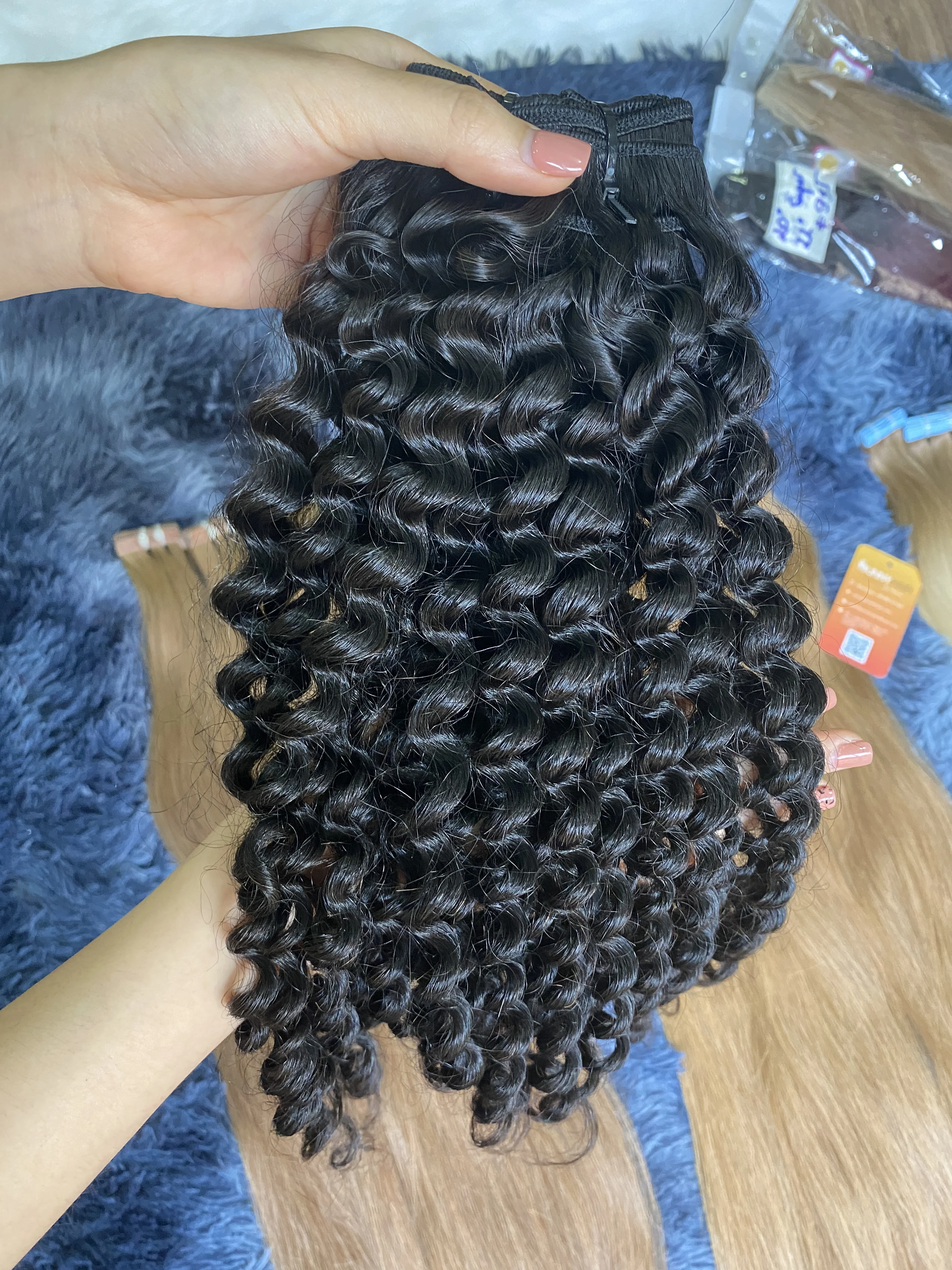 
Top Quality Deep curly Original Raw burmese curly hair natural virgin extensions Bundles Weave virgin hair up yo 28 inches 10a 