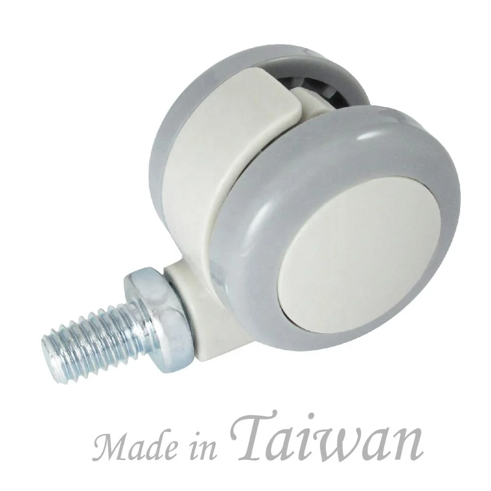 CCE Caster 1.5 Inch Nylon Twin Furniture Roller Wheels With Screw