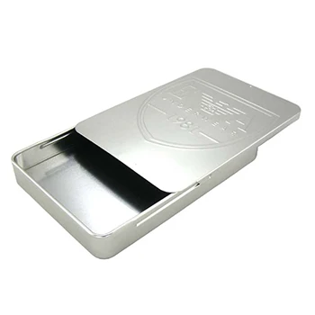
slide top metal tin can box food grade for candy chocolate toys stationery 