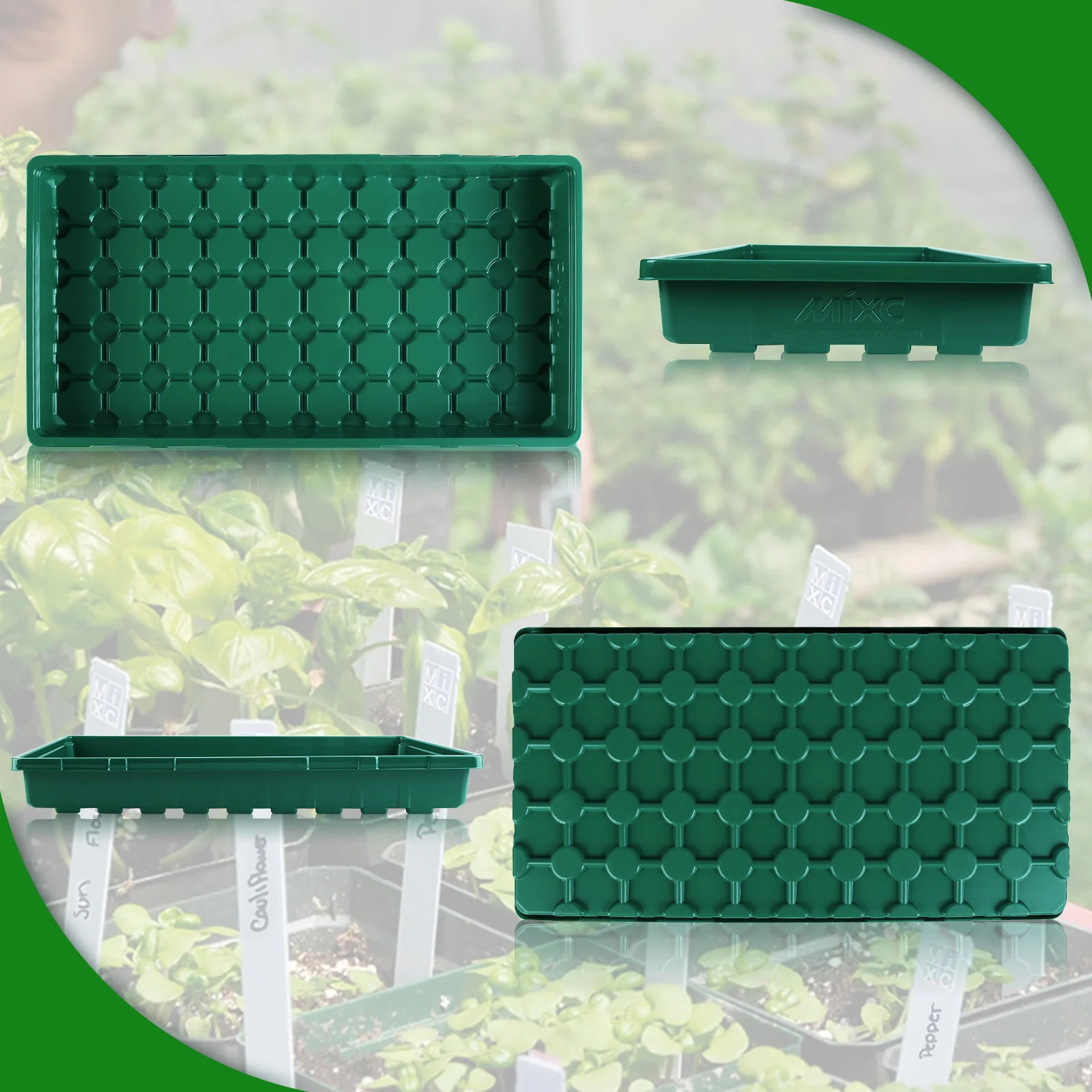  Лотки экстра-прочности для гидропоники Microgreen лоток прорастания растений пшеницы