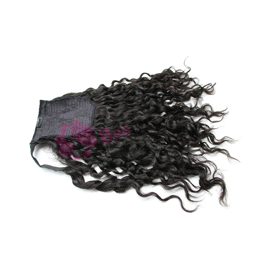 
Wholesale Buy 10 To 30 Inch Romantic curly Vietnamese ponytail for woman Human Hair Extensions 