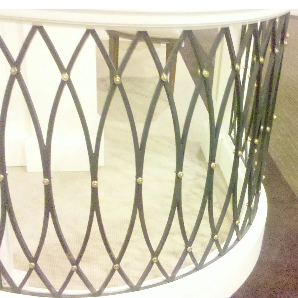 High end house interior decorative stair railing designs wrought iron railing design