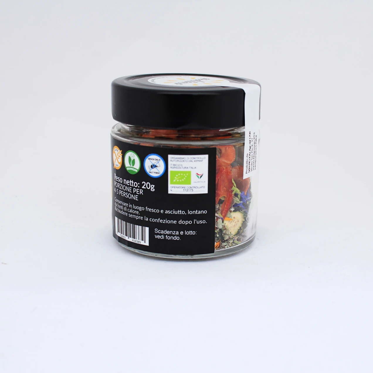 Organic instant rice condiment Italian food PRIMO RICCO GUSTO MIX dried vegetables