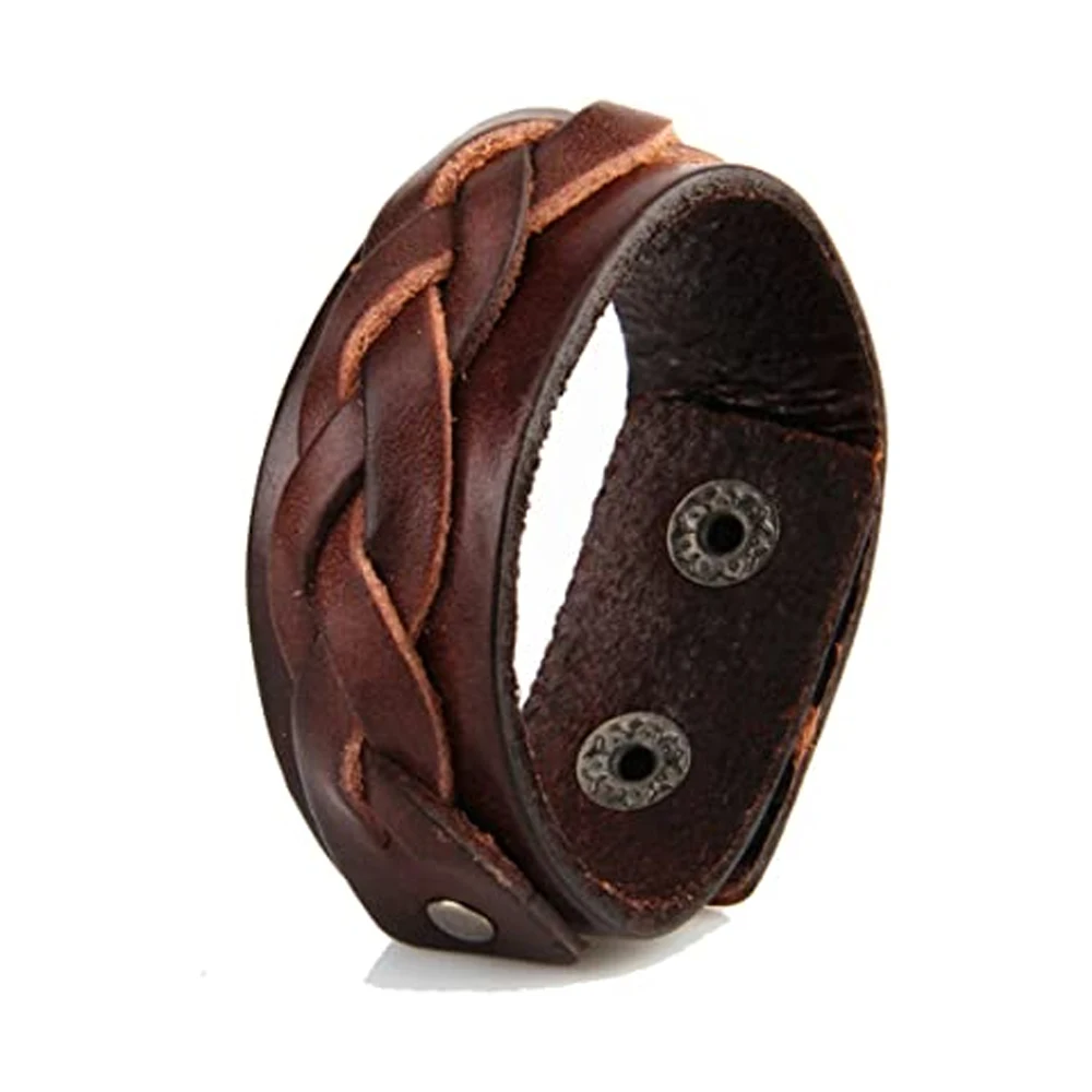 Fashion Design Leather Bracelets Hand Bracelet Stone PK Jewelry Decoration Customized Size Customized Packing Customized Color