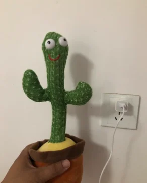 Stuffed toy Hot sale custom singing plush toy stuffed cactus funny toy .