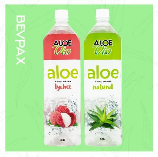 Beverages VIO Aloe Vera Drink 500ml 1500ml - No Sugar Low Calories -  Tropical Juice flavors