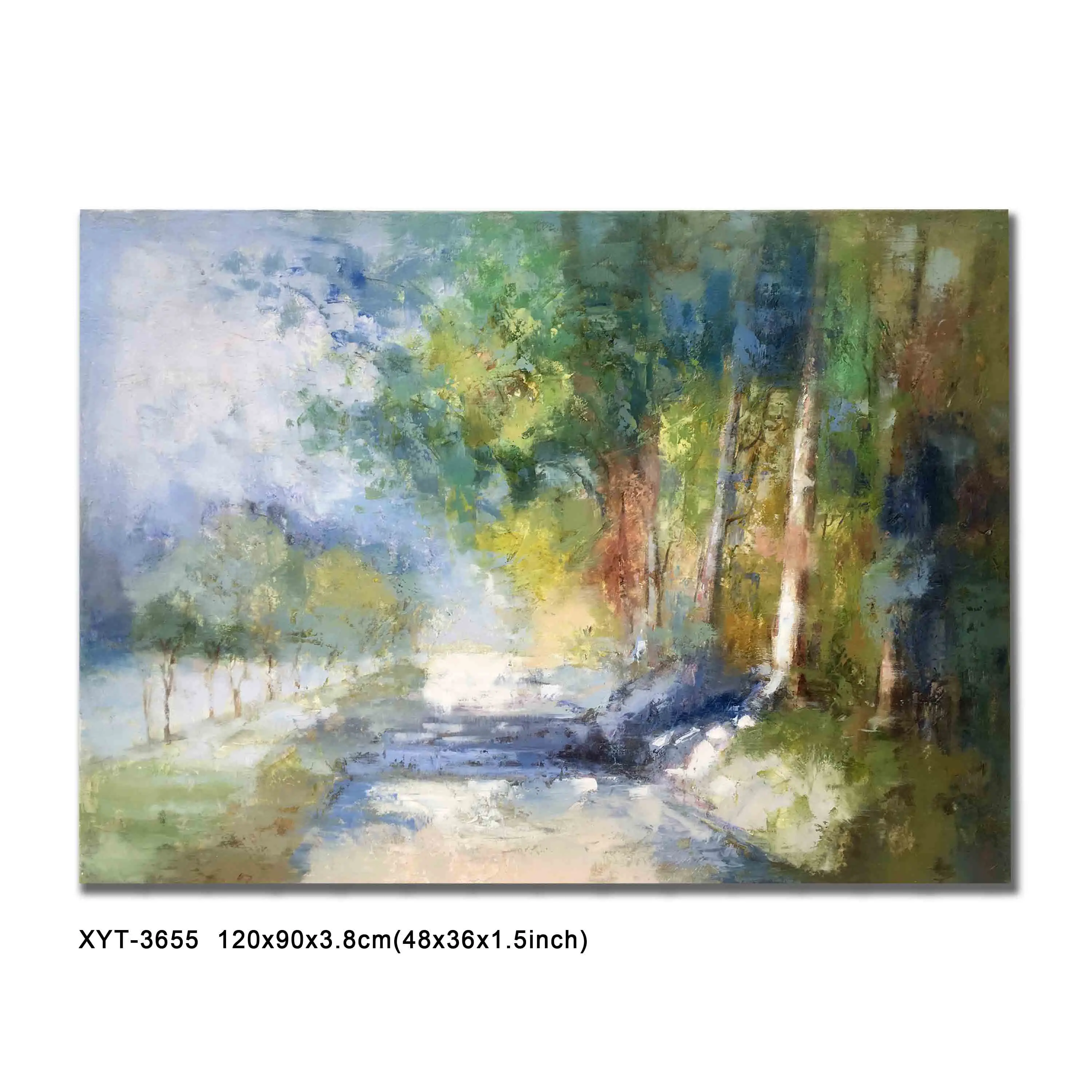 Modern Customize Tree Forest Landscapes Canvas Handmade oilpaint Oil Paintings Wall art Factory