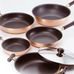 Excellent thermal conductivity copper cookware sets with the Good Design Award