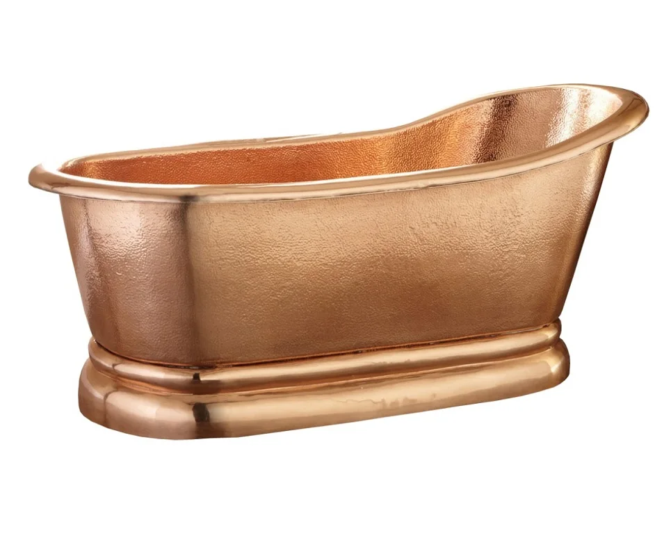 Manufacturer of Copper Bathtub Custom Made Hand Hammered Copper Hot Tub Shiny Copper Bathtub
