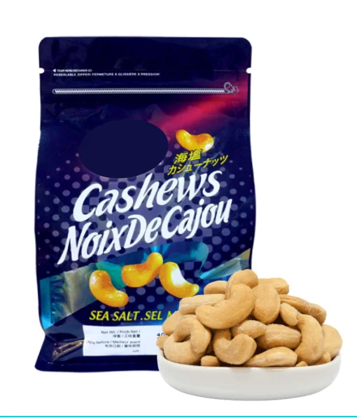 Соленый орех кешью высшего качества с солью здоровым безопасным сырьевым ингредиентом от вьетнамского производителя