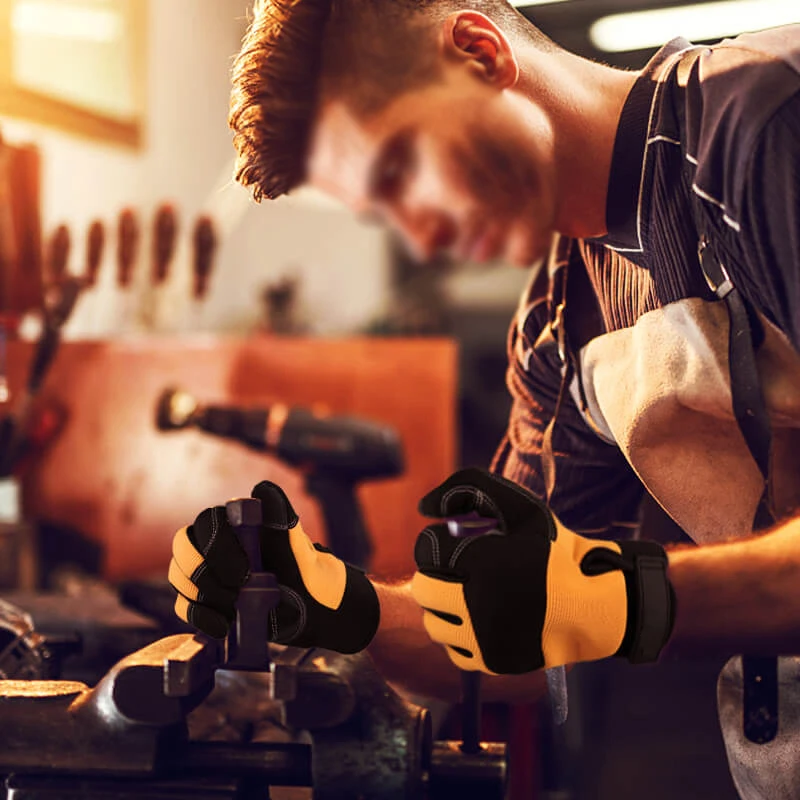 Good quality Manufacturers custom machine gloves cut resistant safety work waterproof mechanical gloves