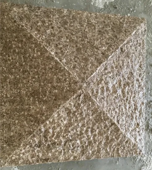 G682 гранитная колонна личи Кепка из бушемерного камня прямоугольная стойка