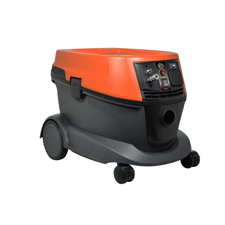 Dust extractor with manual vacuuming