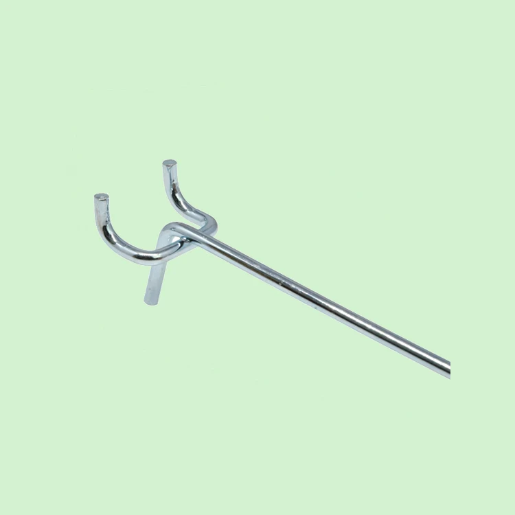 Стальной крюк для витрины супермаркета, металлический крюк для витрины