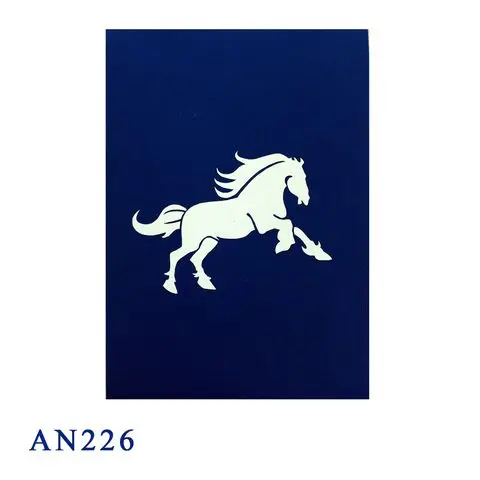 Horse Riding Pop Up Card 3D Laser Cut Wholesale Hot seller Handmade Vietnam art Paper Vietnam Top Trending products best choice