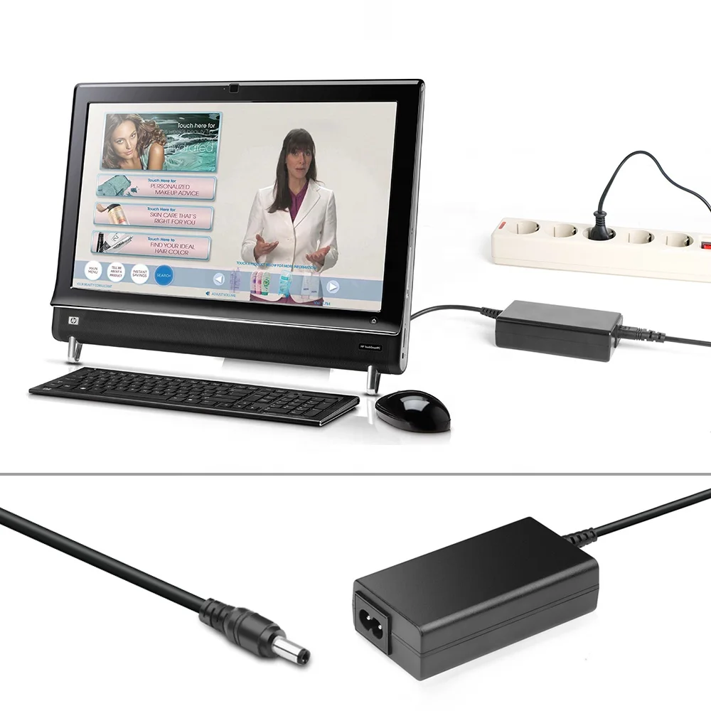 HKY 9V 12V 19.5V to 54V  65W AC DC Adapters for LCD Monitors Display Soundbar Rugged tablet PC etc Switching Power Adapter