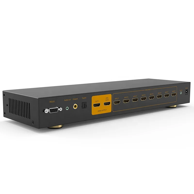  Hdmi переключатель с пультом дистанционного управления 8 в 1/2 коаксиальный/3 5 мм аудио HDMI 1 4