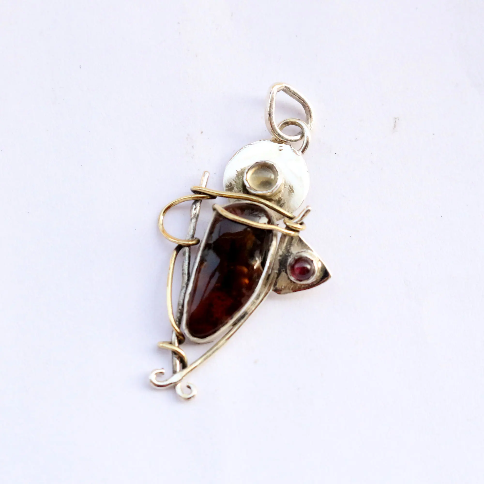 Trendy Design Natural Jasper Wire Hand Wrapped 925 Sterling Silver Pendant Jewelry Wholesale Price