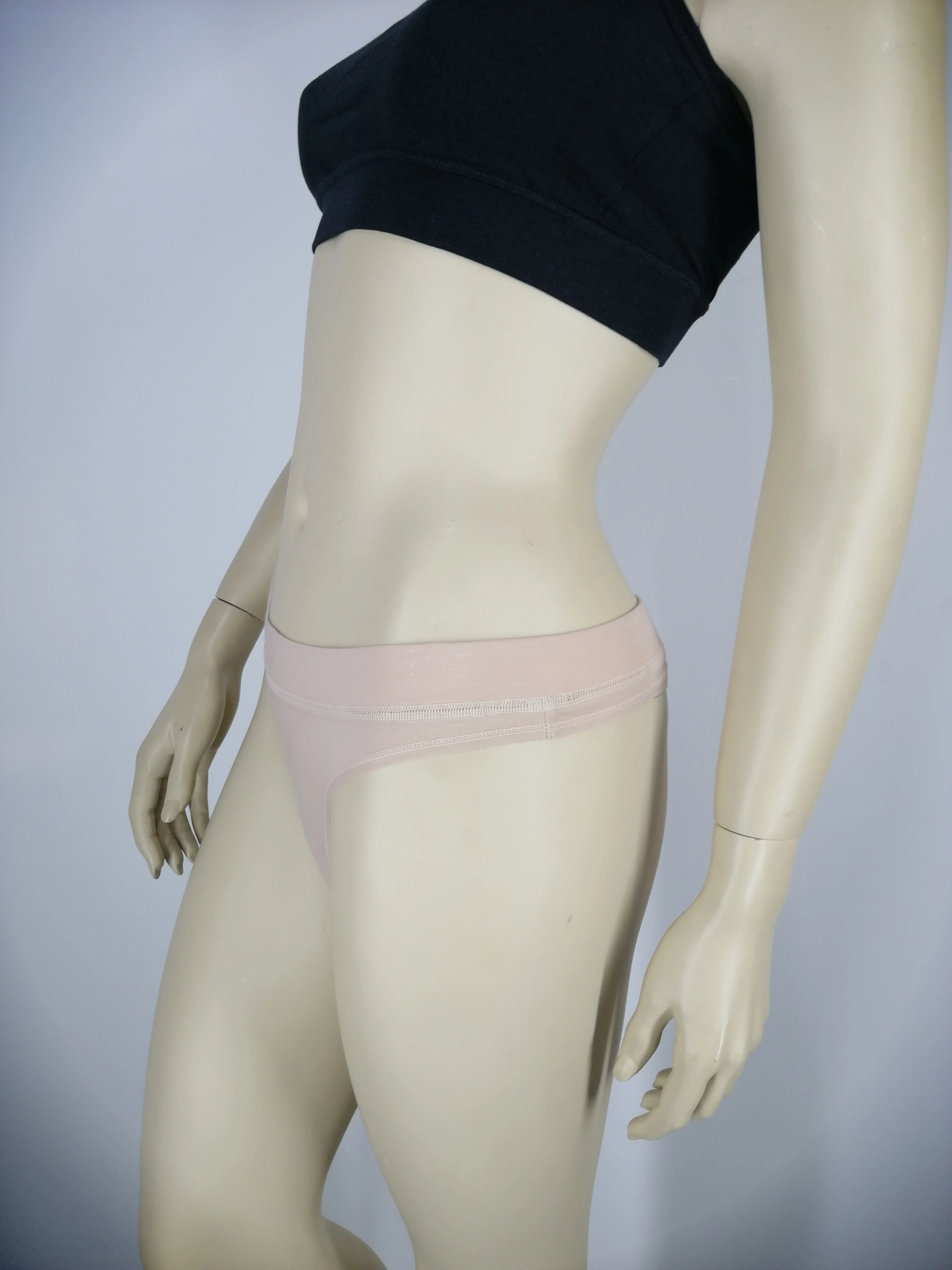Лидер продаж, дышащие трусики-стринги телесного цвета с низкой посадкой