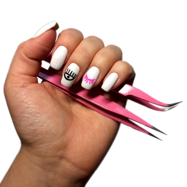 Nail Art Extension Tweezers Manicure Tweezer Nail Tools