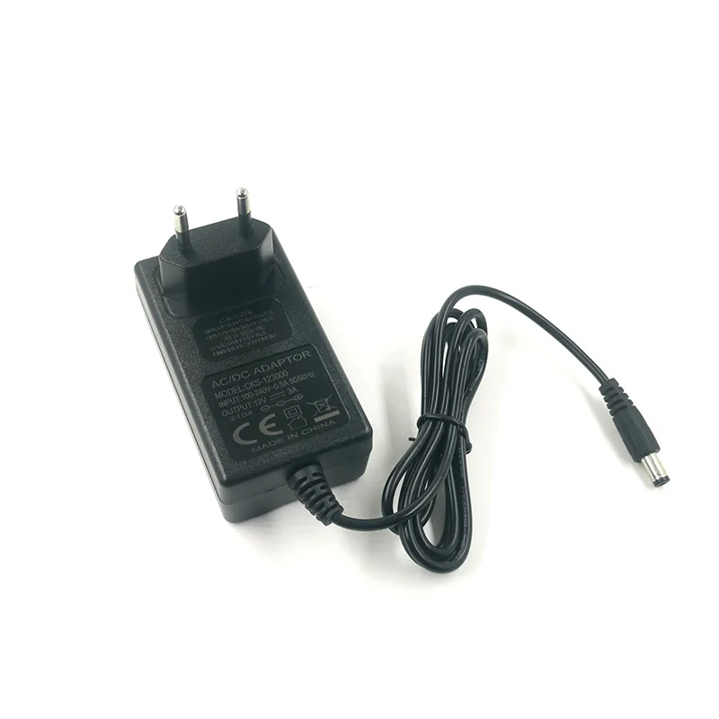 12V 2.5A 30W AC/DC Adapter Switching Power Supply Cord Charger for LED Strip Lights Router