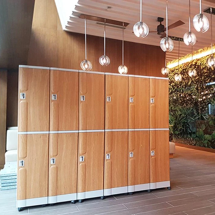 
Best Selling Durable Waterproof ABS Lockers for Gym School Office Storage with Twelve Colors and Six Locks Type 