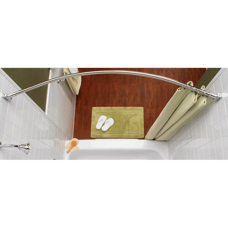 Customizable Shower Stall Bathroom Curtain Pole