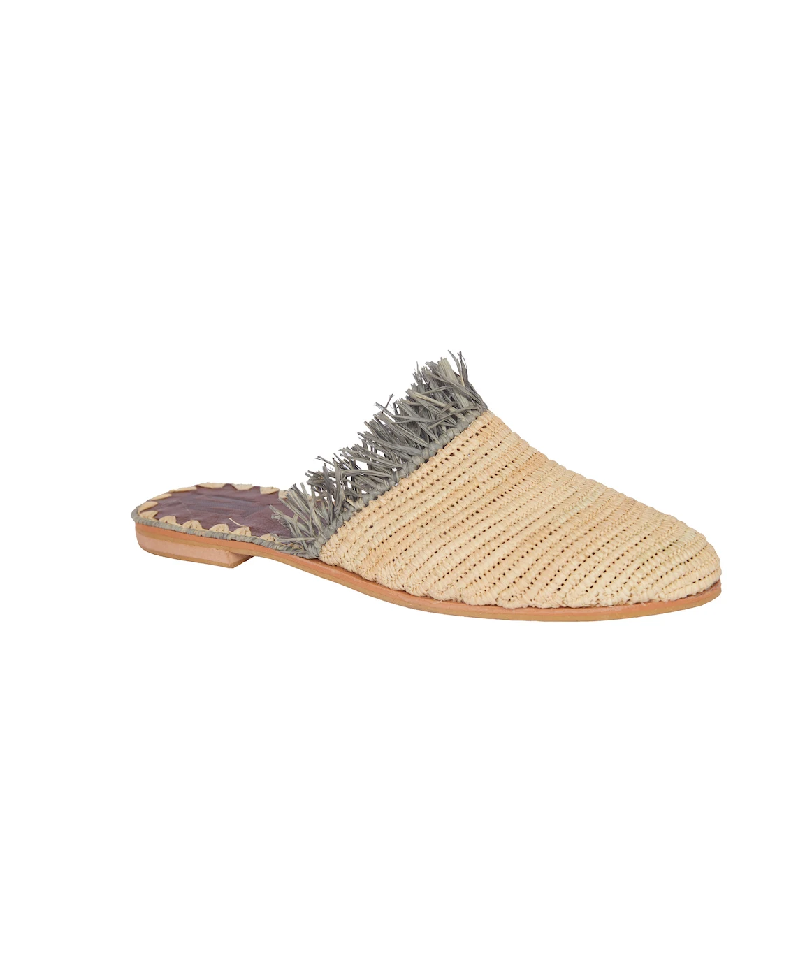 Мюли из рафии с острым носком марокканская обувь ручной работы натуральной марокканские туфли babouch