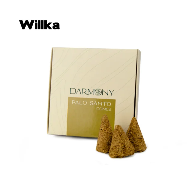 DARMONY PALO SANTO CONES / BURSERA GRAVEOLENS / PALO SANTO / HOLY WOOD / 100% ORGANIC / RELAX / YOGA / HAPPINESS /