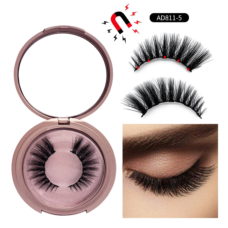 3d Mink Eyelashes Magnetic Eyeliner Eyelashes Set Magnetic Eyelashes