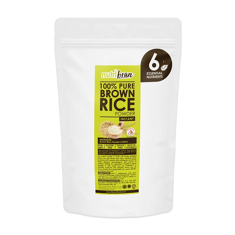 
100% Pure (High Vitamin E) Brown Rice Gluten Free Powder - Instant Natural Rice Aroma Suitable for Diabetic Patients 