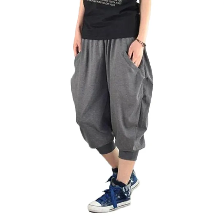 Лидер продаж уличная одежда модные мужские мешковатые брюки-джоггеры большого размера оптовая продажа шаровары с пустым шаговым швом