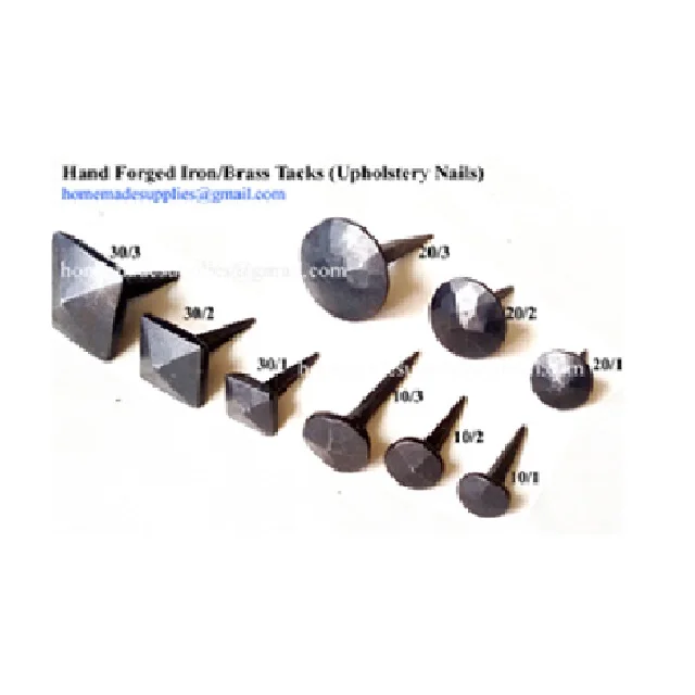 Hand Forged Iron Fancy Nail Head Clavos Wrought Iron Medieval Style Decorative Nails Rustic Blacksmith Door Studs