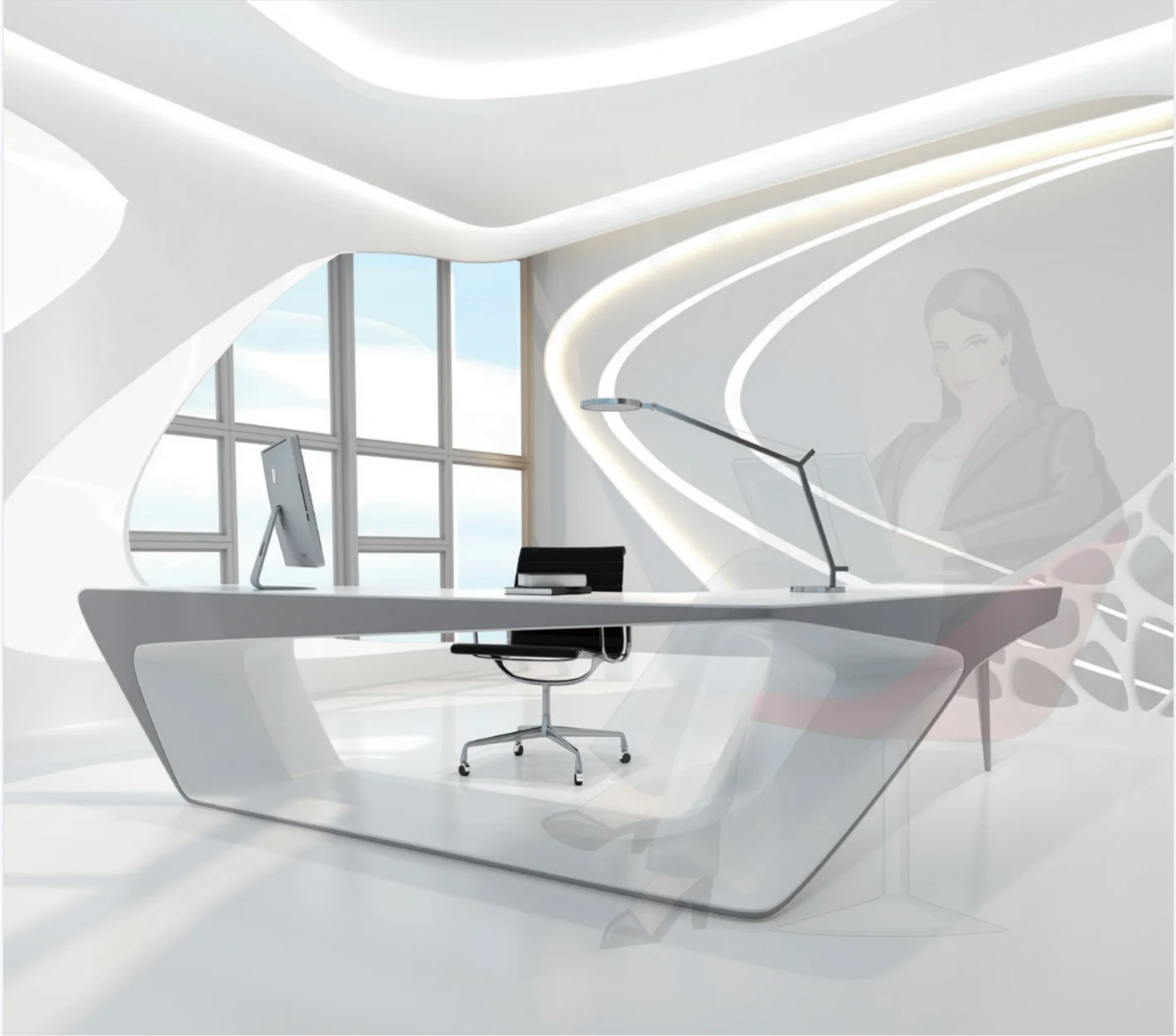 High Quality Luxury Muebles De Madera Oficina Modernos Royal Presidential Office Furniture Long Office Table