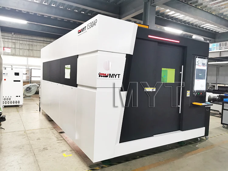 MYT 6kw закрытый тип CNC волоконный лазер стальной металлический лазерный резак/алюминиевый резак цена