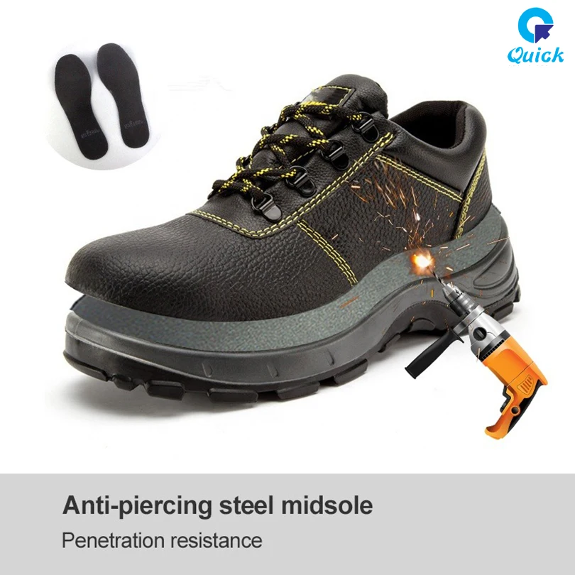 Mew women safety construction security boots industrial high top steel toe pu leather women men working safety shoes custom