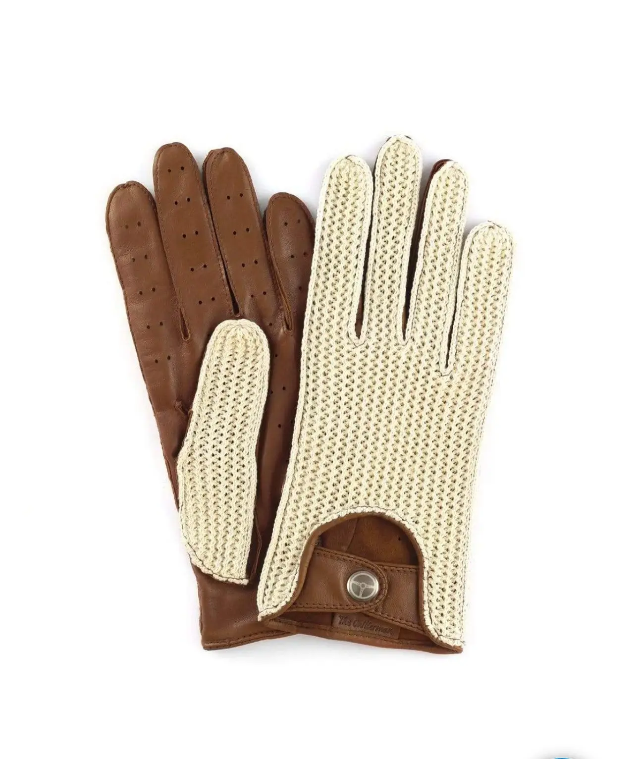 Мужские перчатки для вождения кожаное платье для водителя модное классическое винтажное коньяк