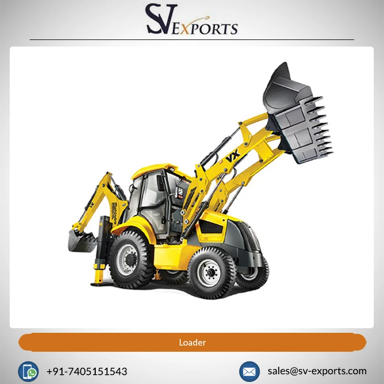 Лучший класс JCB Экскаватор-погрузчик с фронтальным погрузчиком хорошая цена экспортируемый из Индии ферма хороший двигатель насос коробка передач PLC