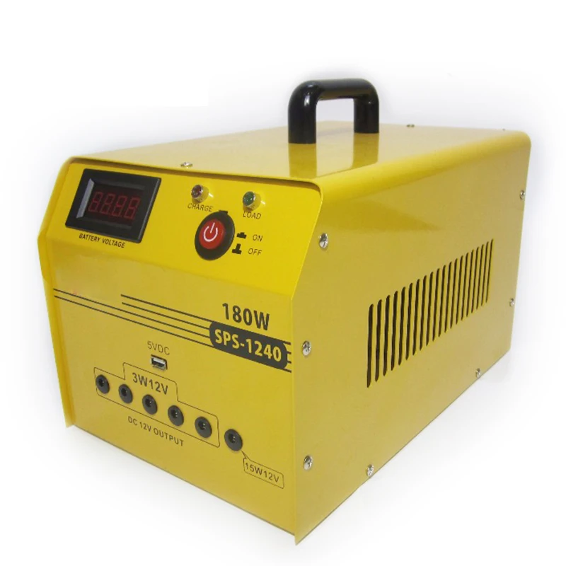 Solar Generator Lighting System,Portable Solar Power Station Kit with Solar Panel 60W,Solar Power Generator  fan led bulb