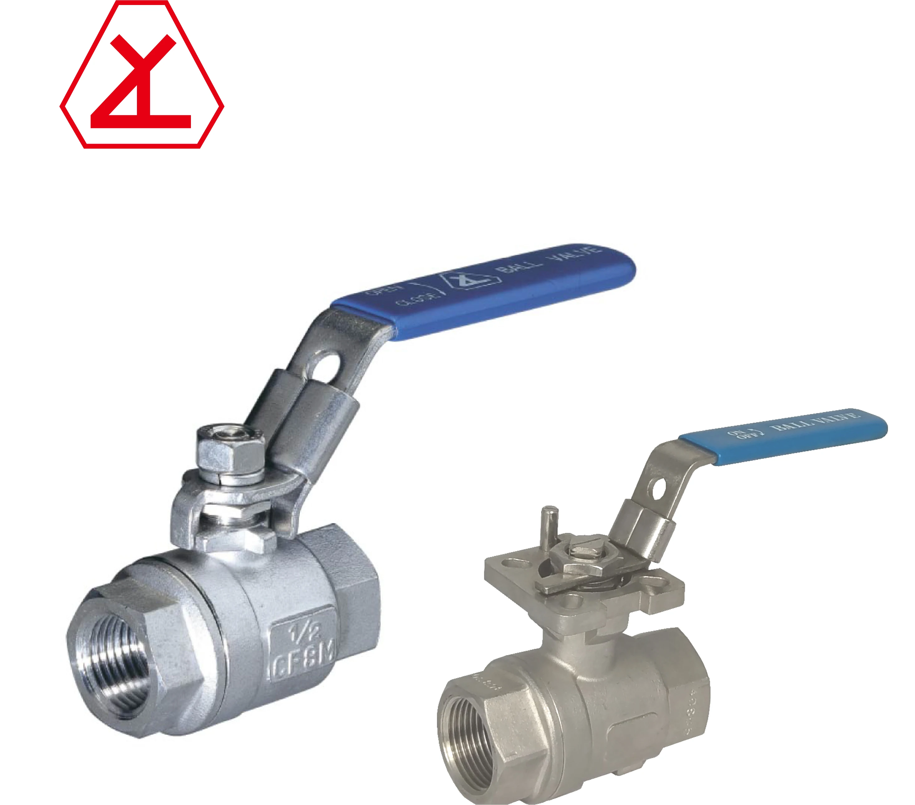 
2 piece 1 inch stainless steel 316 1000 wog ball valve 