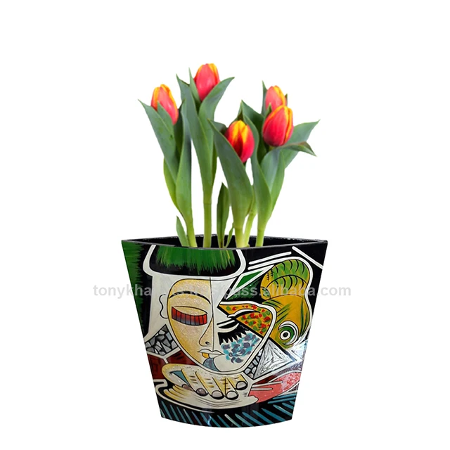 Minimalist Vase   Flat Round  Vase Centerpieces Wedding  Made In Vietnam