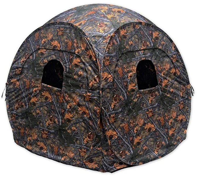 
Outdoors Ground Blind - Spring Steel Pop Up Hunting Ground Blinds - Pop Up Blinds for Deer Hunting, 58 x 58 x 65H 