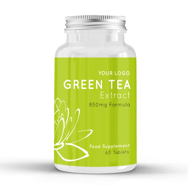 
Green Tea Extract - Food Supplements - Round Premium Bottle - Private Labelled - Wholesale Diet Supplements 