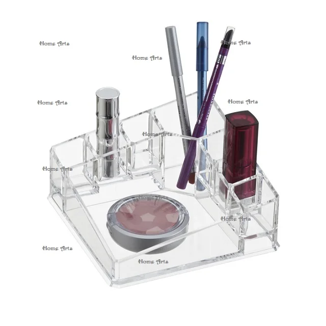 2 Tier Rectangle Shape Clear Acrylic Desk Organizer With Finest Quality Customized Size Desk Organizer For Sale