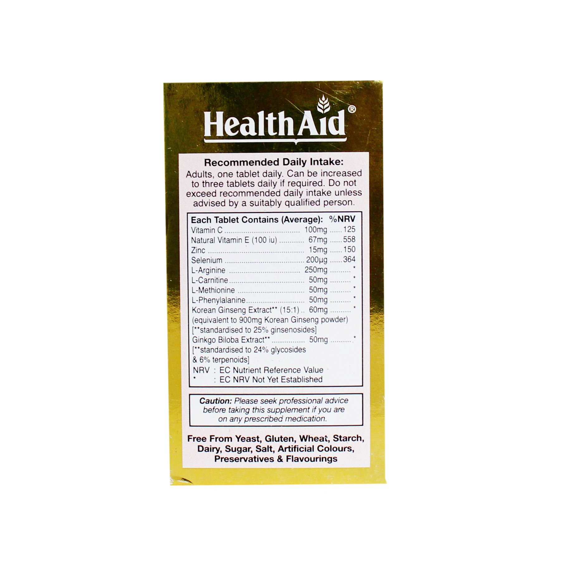 
Sexovit Forte - HealthAid - Bottle of 30 Capsules - Enhance Health, Increase Vitality For Both Men And Women 