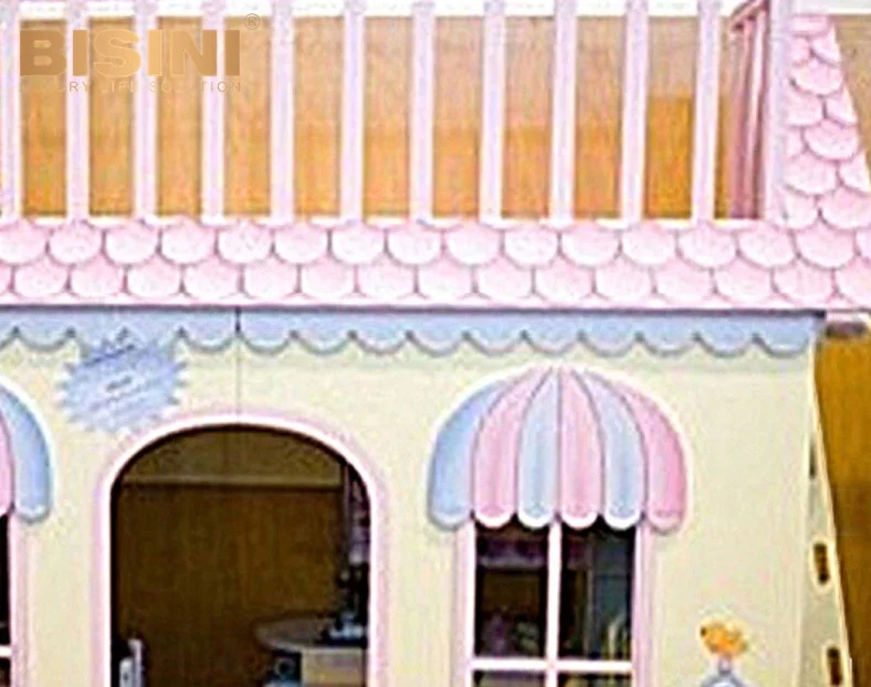 Exquisite House Design Colorful Kids Bed Girl Bedroom Double Decker Bed for Children