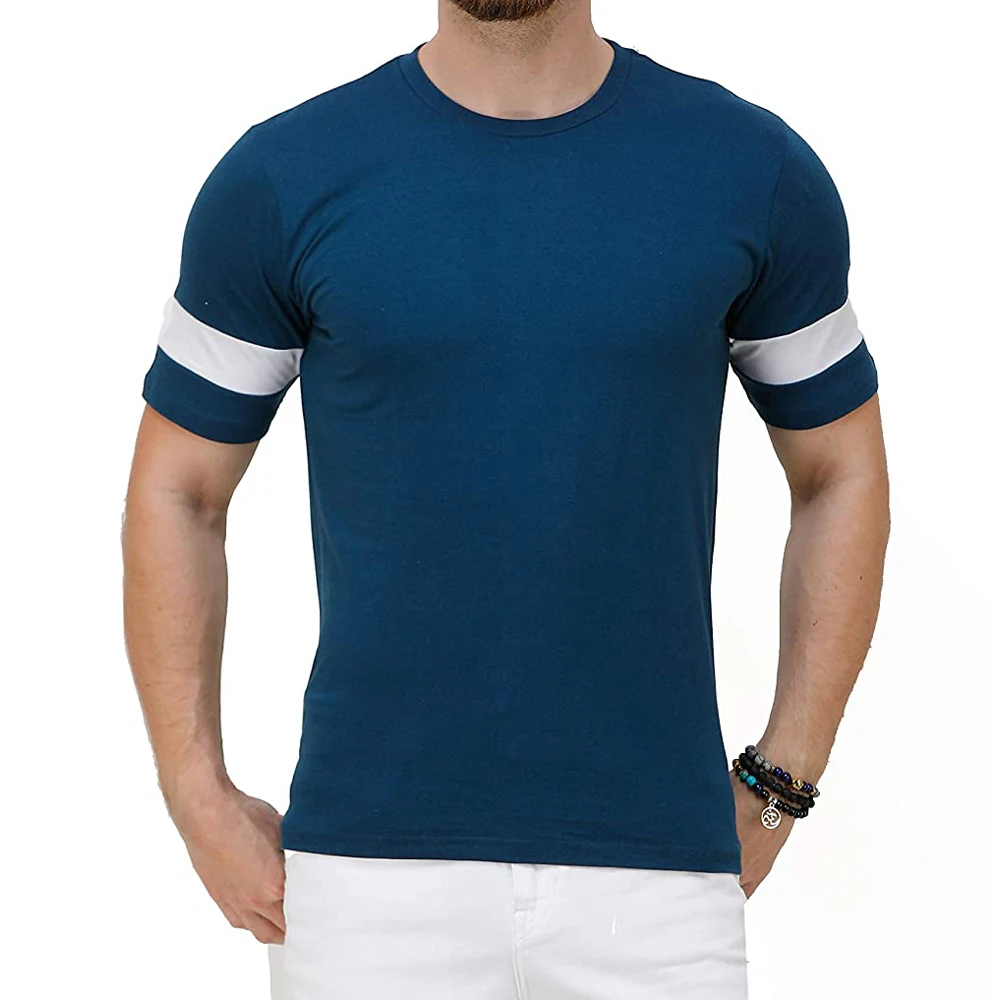 Индивидуальная торговая марка оптовая продажа облегающая Мягкая 95% хлопковая 5% Мужская футболка из спандекса с короткими рукавами для тренажерного зала