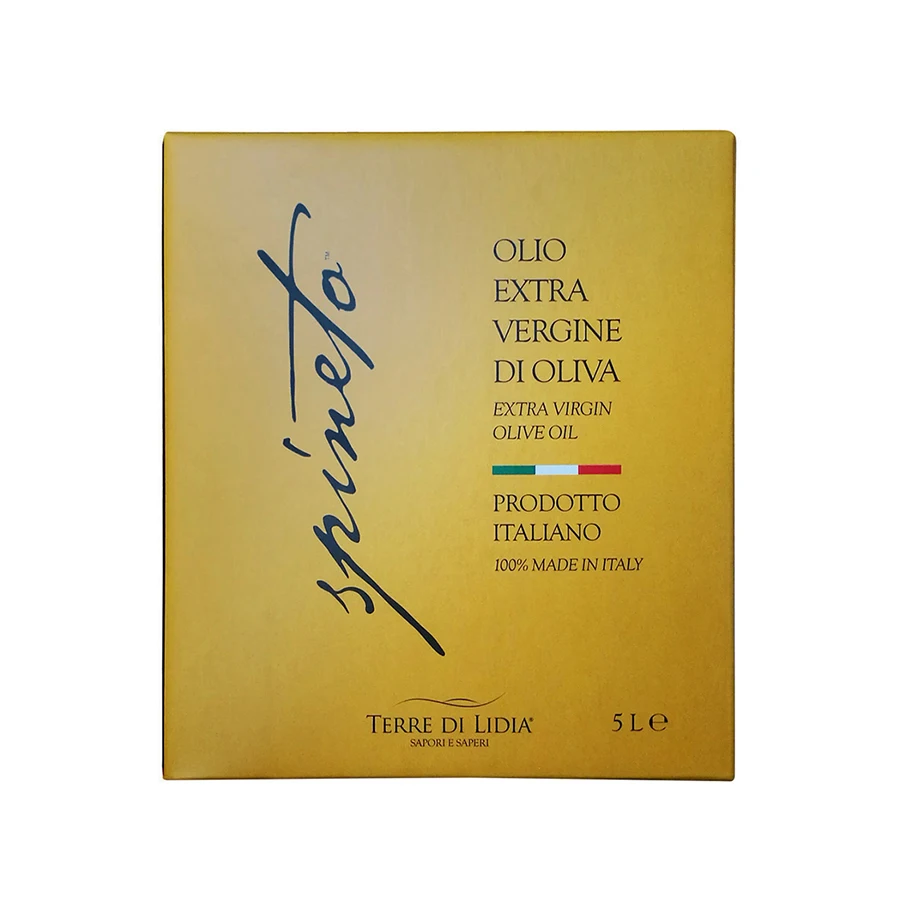 Italian Premium Cold Pressed Extra Virgin Olive Oil Bag in box Spineto 5 L