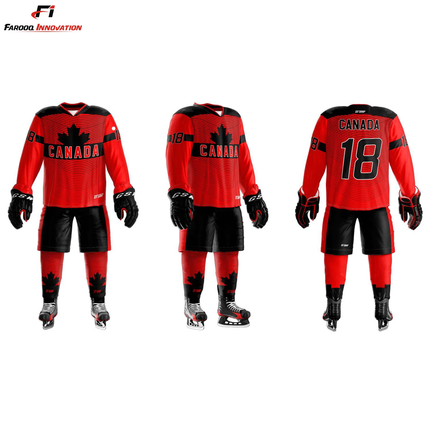 Униформа для хоккея с шайбой двусторонняя вышивкой на заказ мужская униформа принтом премиального качества